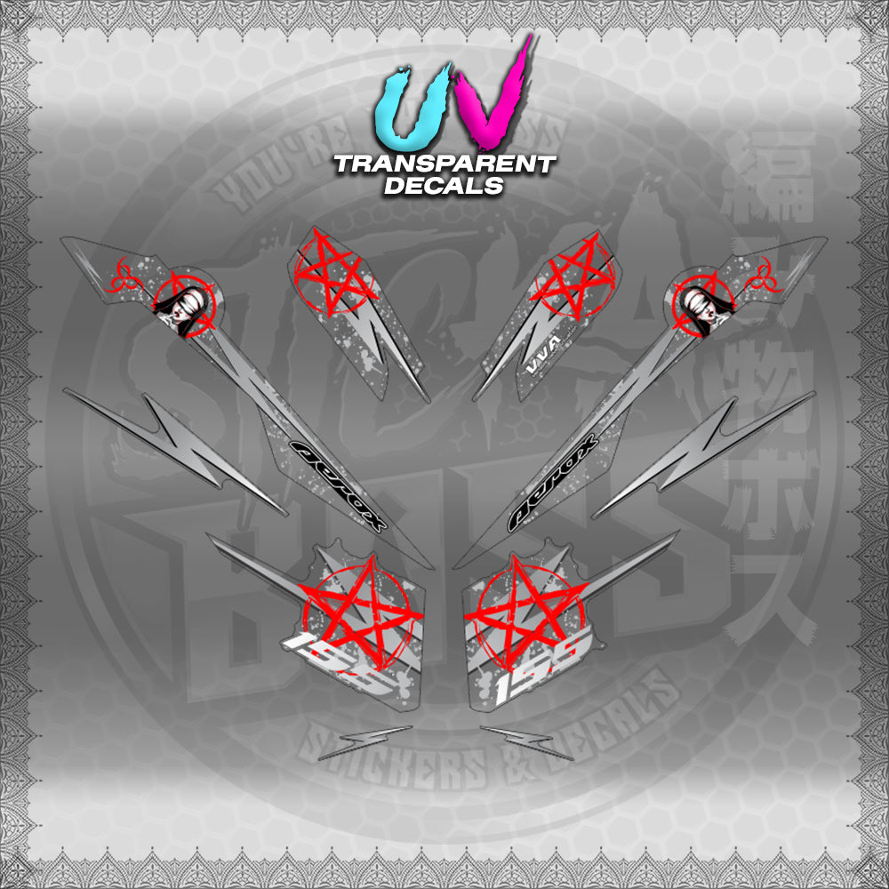 【PREMIUM UV PRINT】TRANSPARENT AEROX V3 ALPHA TURBO INDO (AV3STLASA)【WITH FREEBIES】