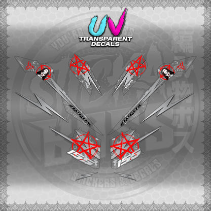 【PREMIUM UV PRINT】TRANSPARENT AEROX V3 ALPHA TURBO INDO (AV3STLASA)【WITH FREEBIES】