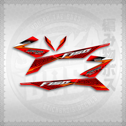 STICKER DECALS for RAIDER 150 Fi (RFIGRHESA) By STICKABOSS (SOFIE LAMINATED WATERPROOF)