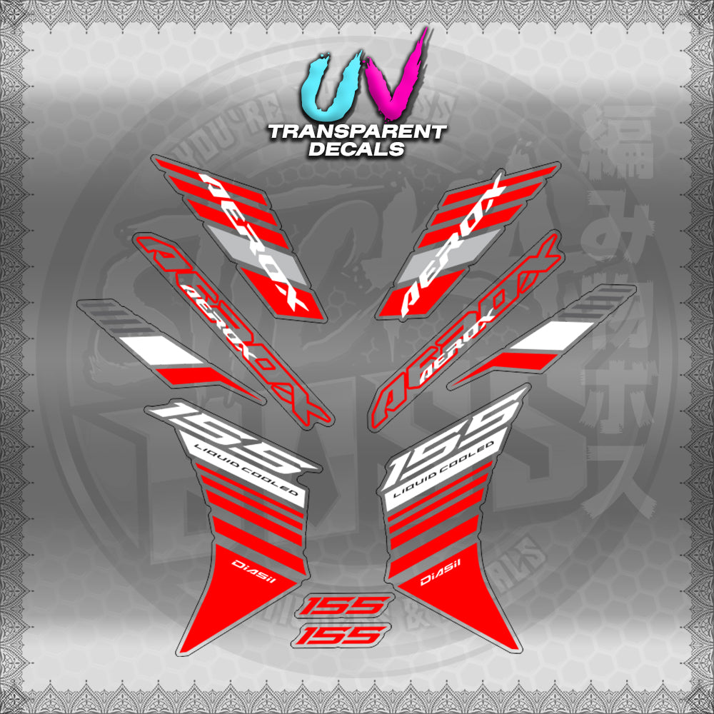【PREMIUM UV PRINT】TRANSPARENT AEROX V3 ALPHA TURBO INDO (AV3BAST)【WITH FREEBIES】