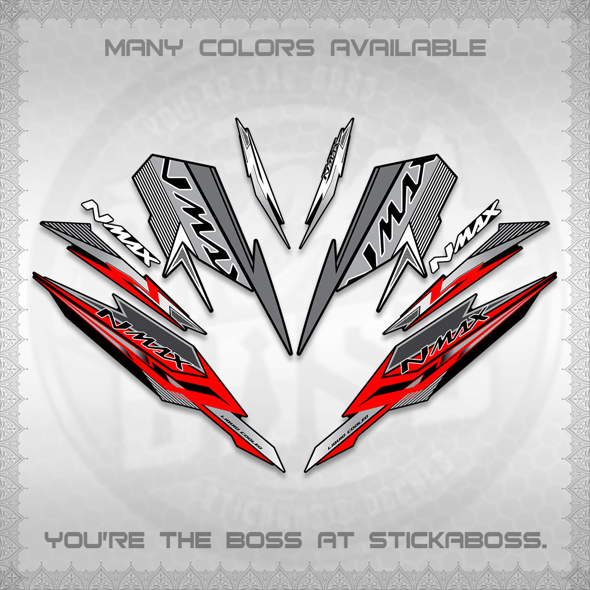 NMAX V2 DECALS (2026 VARIO STYLE) STICKER DECALS By STICKABOSS