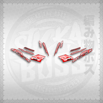 STICKER DECALS for AEROX 155 V1 THAI (AV1BLSI20) By STICKABOSS (SOFIE LAMINATED WATERPROOF)