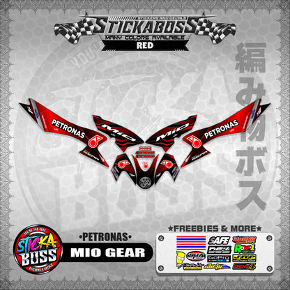 MIO GEAR STICKER DECALS ( PETRONAS )【WITH FREEBIES】