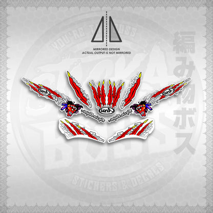 STICKER DECALS for MIO SPORT SMILE FOR WHITE (MSPSTARAP) By STICKABOSS (SOFIE LAMINATED WATERPROOF)