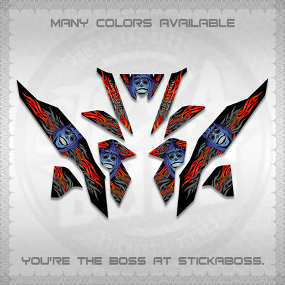 CLICK V3 DECALS (SoloLevelingSmiley Design) STICKER DECALS By STICKABOSS