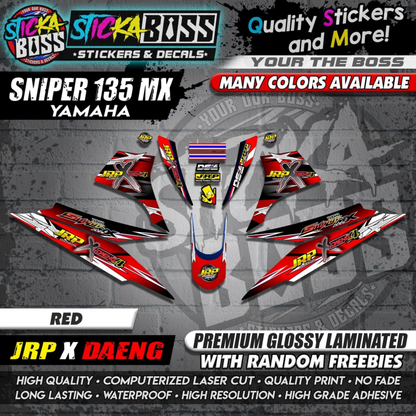 Sniper 135 MX Thailand Decals ( JRP x DAENG )【WITH FREEBIES】