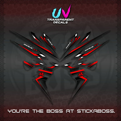 【PREMIUM UV PRINT】TRANSPARENT MIO SOUL i 115 GT INDO STRIPING DECALS (2026 DESIGN 001)By STICKABOSS