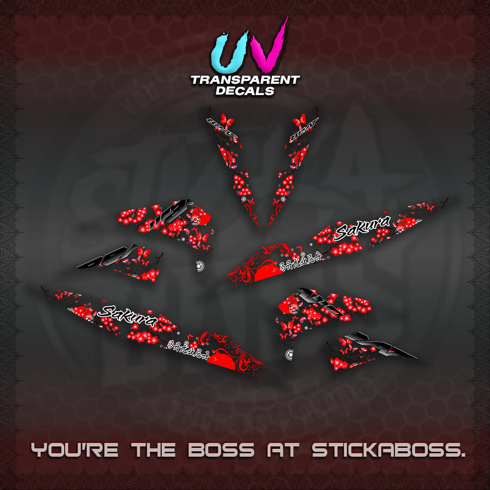 BEAT V2 UV TRANSPARENT INDO DECALS (2026 SAKURA NEW STYLE)STICKER DECALS By STICKABOSS