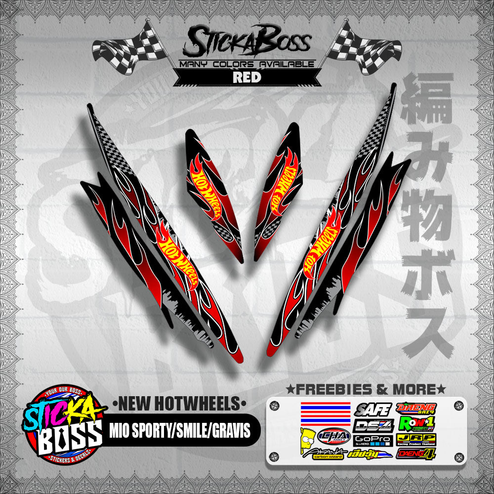 MIO SPORTY / SMILE / GRAVIS DECALS ( NEW HOTWHEELS )