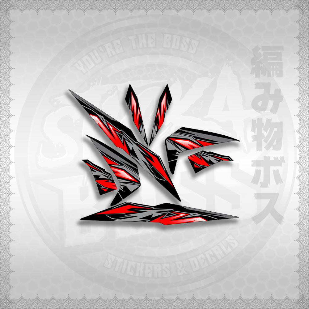 STICKER DECALS for BEAT 110 V2 (BV2INMASTMODE) By STICKABOSS (SOFIE LAMINATED WATERPROOF)