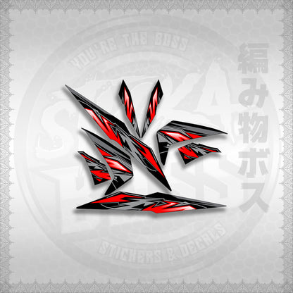 STICKER DECALS for BEAT 110 V2 (BV2INMASTMODE) By STICKABOSS (SOFIE LAMINATED WATERPROOF)