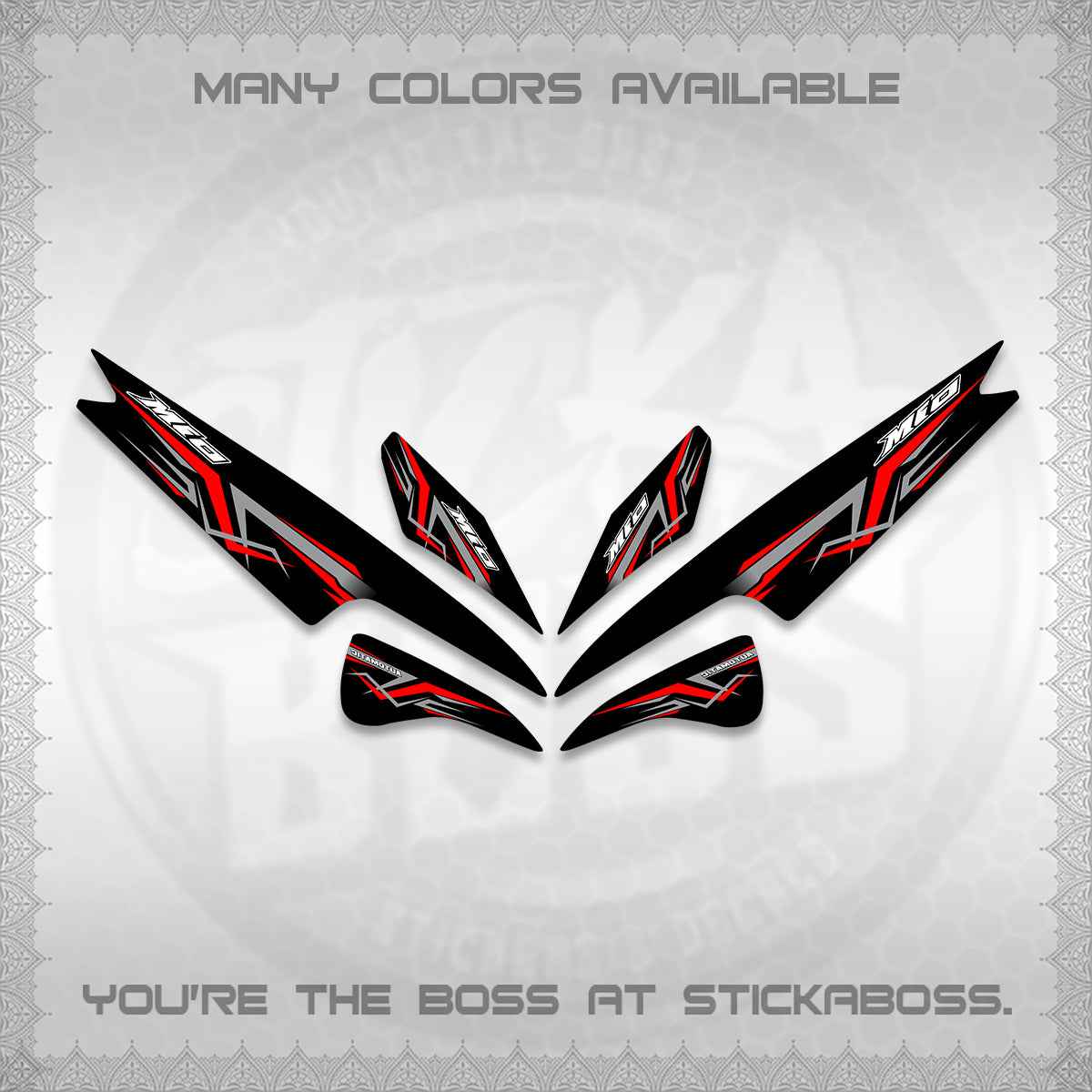 MIO SPORTY  SMILE INDO DECALS (A24 VARIASI)STICKER DECALS BY STICKABOSS (Copy)