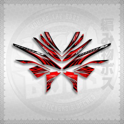 STICKER DECALS for SNIPER 135 MX JUPITER (S13509FICUBO)By STICKABOSS (SOFIE LAMINATED WATERPROOF)