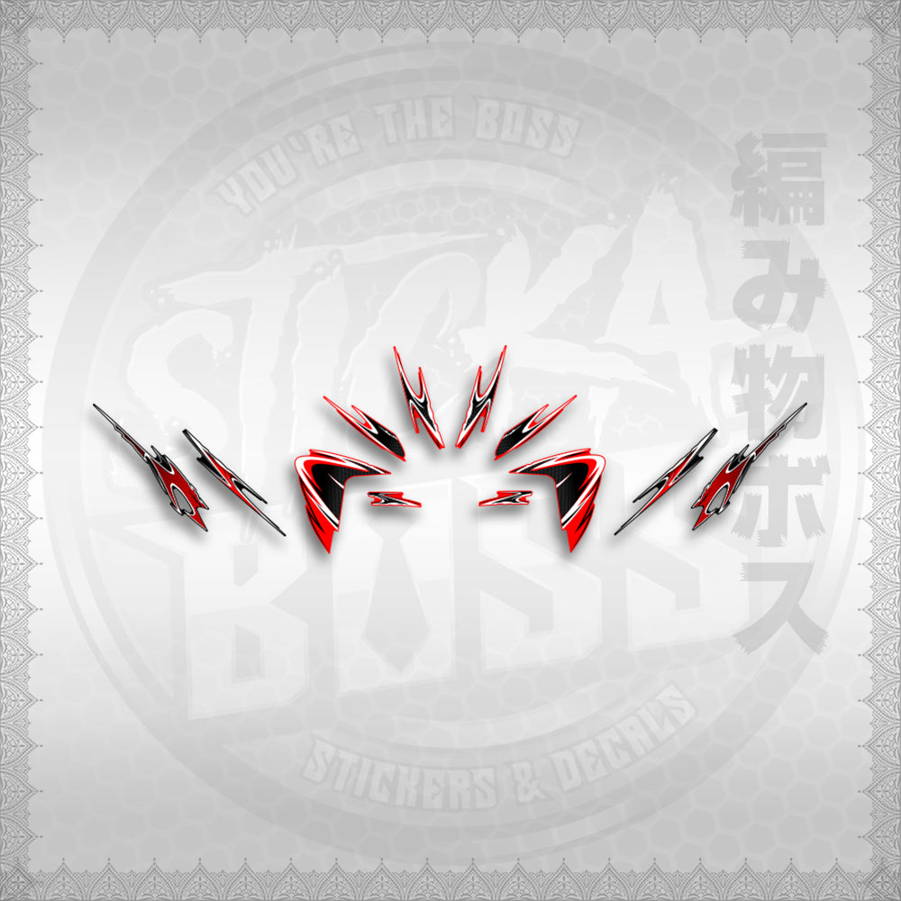 STICKER DECALS for CLICK 125 V2 (CV225LENEMOHO) By STICKABOSS (SOFIE LAMINATED WATERPROOF)
