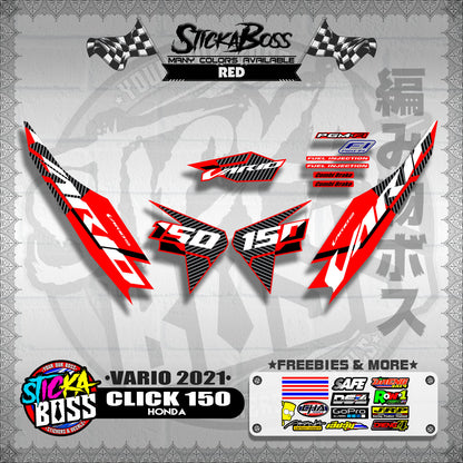 CLICK 150 V2 DECALS ( VARIO 2021 )【WITH FREEBIES】
