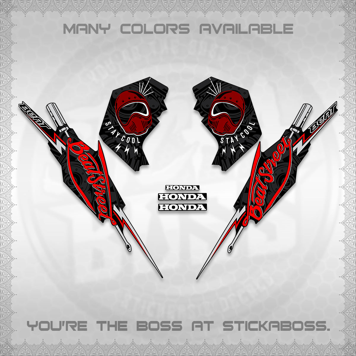 BEAT FI V2 DECALS (2026 BEATSTREET DESIGN) STICKER KITS BY STICKABOSS