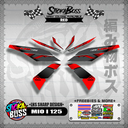 MIO I 125 DECALS ( LNS SHARP DESIGN )【WITH FREEBIES】