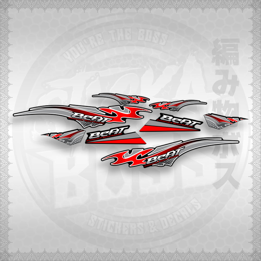 BEAT Fi V3 THAI CONCEPT ( FIERY EDGE V3 ) STICKER DECALS By STICKABOSS