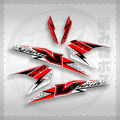 STICKER DECALS for CLICK 125 V3 MALAY/INDO CONCEPT (CV3FOWHSTSTVAA29) By STICKABOSS (SOFIE LAMINATED)