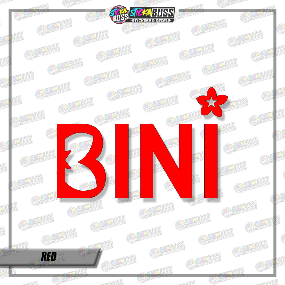 BINI LOGO DESIGN003 ( VINYL CUT-OUT STICKER DECALS )【Stickaboss】