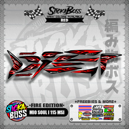 MIO SOUL I 115 MSI DECALS ( FIRE EDITION )【WITH FREEBIES】