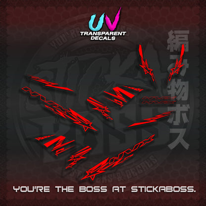 【PREMIUM UV PRINT】AEROX V1 MALAY CONCEPT ( TRANSPARENT NVX STARLIGHT ) STICKER DECALS By STICKABOSS