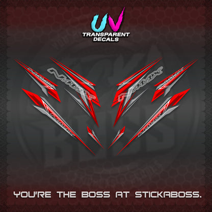 NMAX V2 UV TRANSPARENT DECALS (2024 NM 00-A1 STYLE) STICKER DECALS By STICKABOSS