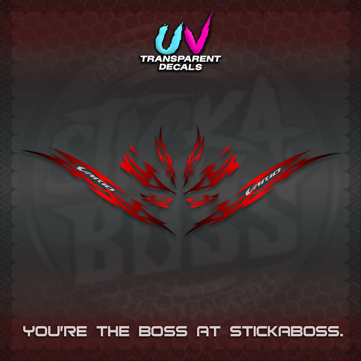 CLICK 125 V3 INDO VARIO UV TRANSPARENT DECALS (2026 NUSANTARA STRIPING) STICKER DECALS By STICKABOSS