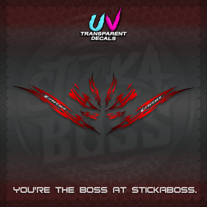 CLICK 125 V3 INDO VARIO UV TRANSPARENT DECALS (2026 NUSANTARA STRIPING) STICKER DECALS By STICKABOSS