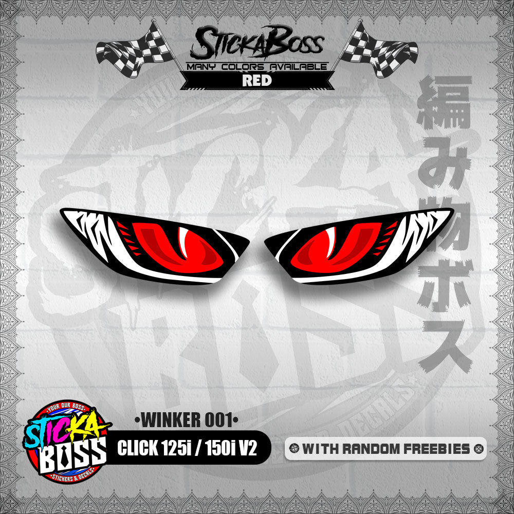 CLICK 125i / 150i V2 (WINKER 001) TRANSPARENT【WITH FREEBIES】