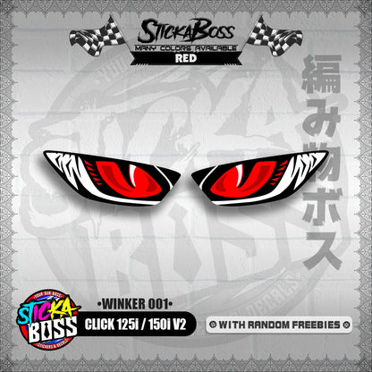 CLICK 125i / 150i V2 (WINKER 001) TRANSPARENT【WITH FREEBIES】