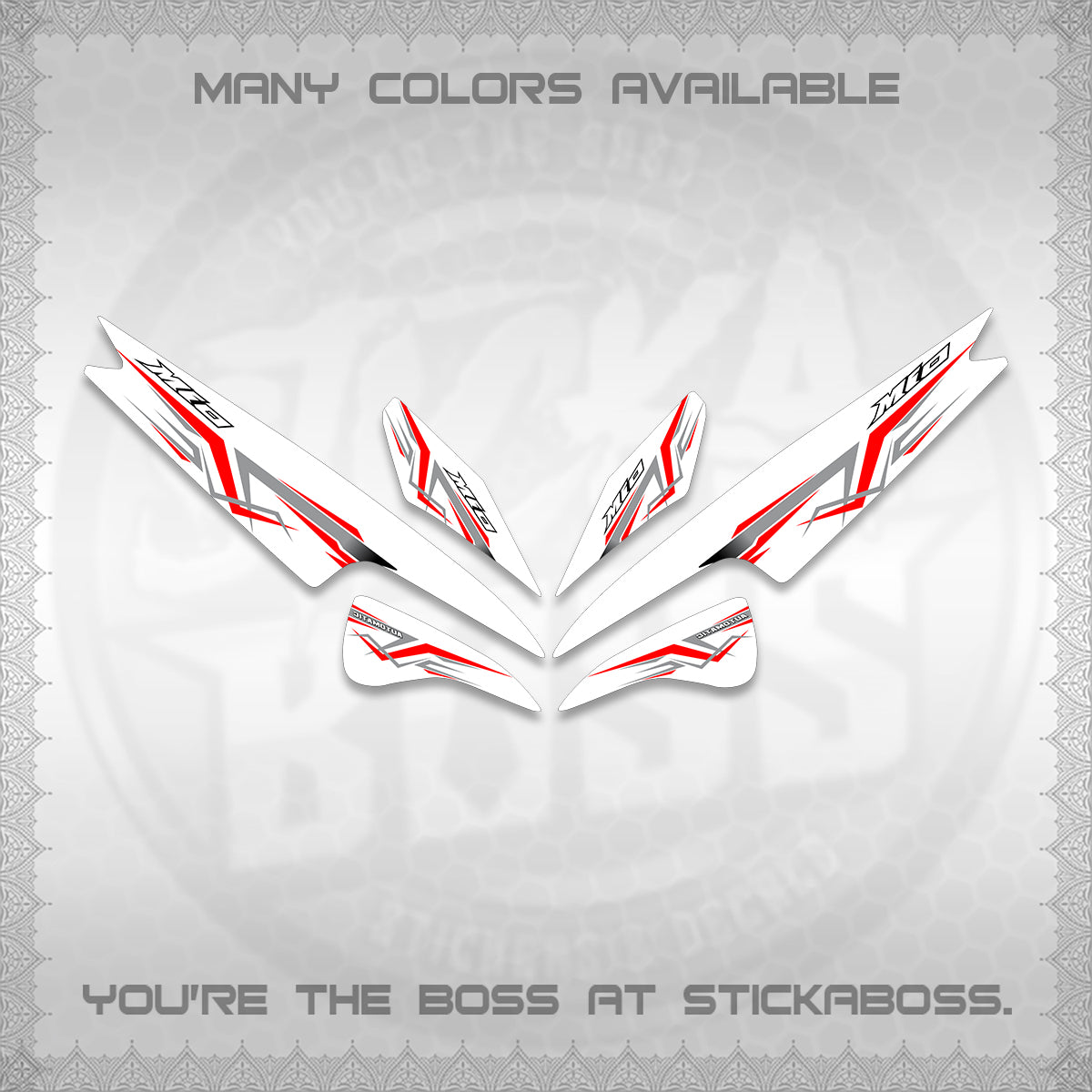 MIO SPORTY  SMILE INDO DECALS FOR WHITE (A24 VARIASI) STICKER DECALS BY STICKABOSS