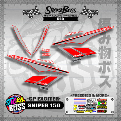 SNIPER 150 STOCK DECALS ( GP EXCITER )【WITH FREEBIES】