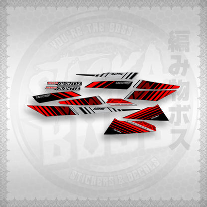 STICKER DECALS for MIO SOUL i125 (MSIEGAVBACU) By STICKABOSS (SOFIE LAMINATED WATERPROOF)