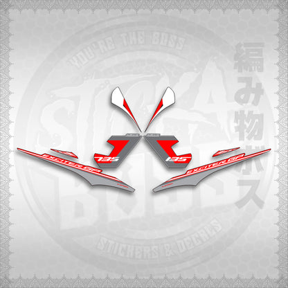 STICKER DECALS for SNIPER 135 MX(S13525EXGP)By STICKABOSS (SOFIE LAMINATED WATERPROOF)