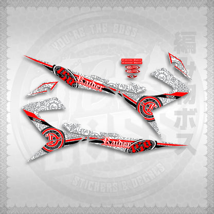 STICKER DECALS for RAIDER 150 REBORN CARB MALAYSIAN (RRCBARAST) By STICKABOSS (SOFIE LAMINATED )