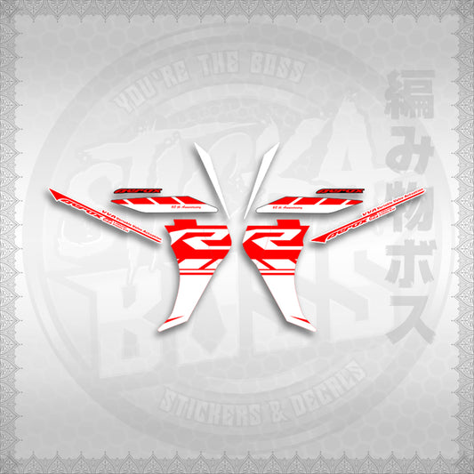 STICKER DECALS for AEROX 155 V2 THAI FOR WHITE (AV2R1IN) By STICKABOSS (SOFIE LAMINATED WATERPROOF)