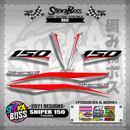 SNIPER 150 DECALS ( 2021 DESIGNS )【WITH FREEBIES】
