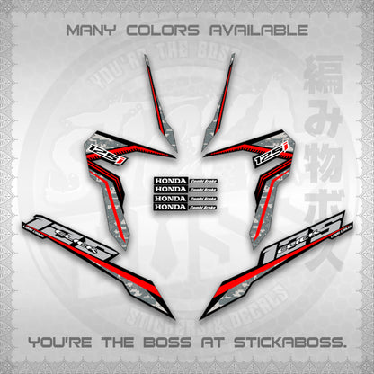 CLICK 125 V3 VIETNAM CONCEPT ( BARCODE STYLE ) STICKER DECALS By STICKABOSS