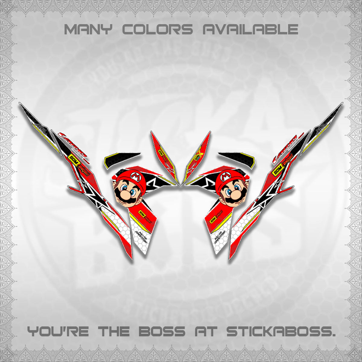 CLICK V3 VARIO DECALS (BOMX VARIO INSPIRED)STICKER DECALS By STICKABOSS