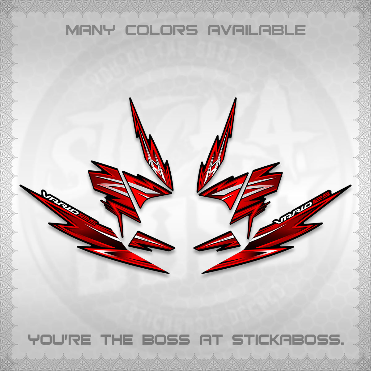 CLICK 125 V4 INDO VARIO DECALS (2026 VANDOREN STYLE) STICKER DECALS By STICKABOSS