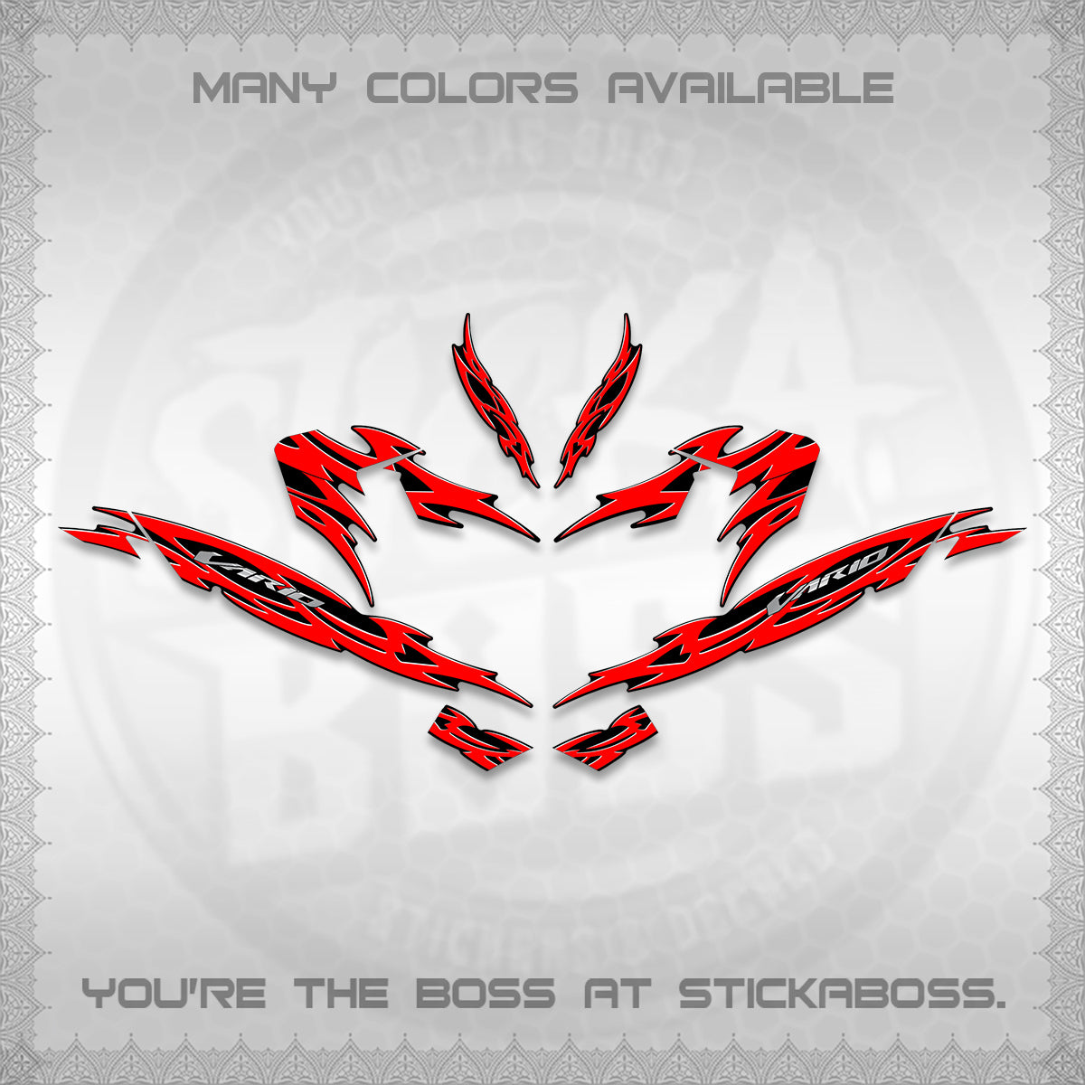 CLICK 125 V4 INDO VARIO DECALS (2026 NUSANTARA STRIPING) STICKER DECALS By STICKABOSS