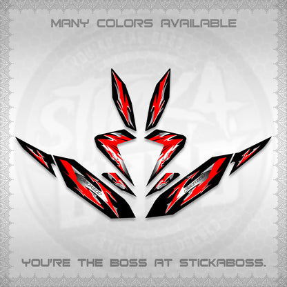 CLICK 125 V4 VARIO DECALS (2026 MODERN TRIBAL DESIGN) STICKER KITS By STICKABOSS
