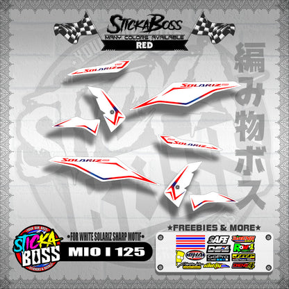 MIO I 125 MALAYSIAN DECALS ( FOR WHITE SOLARIZ SHARP MOTIF )【WITH FREEBIES】