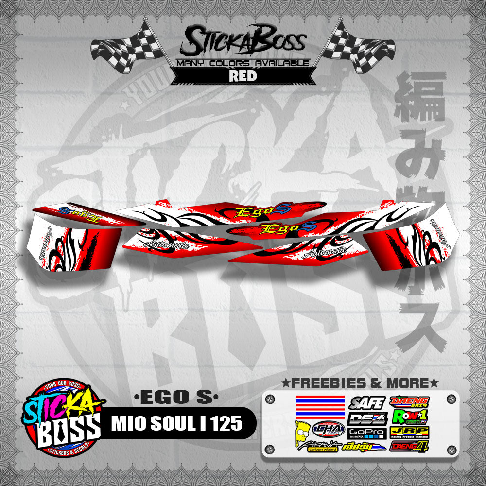 MIO SOUL I 125 DECALS ( EGO S )【WITH FREEBIES】