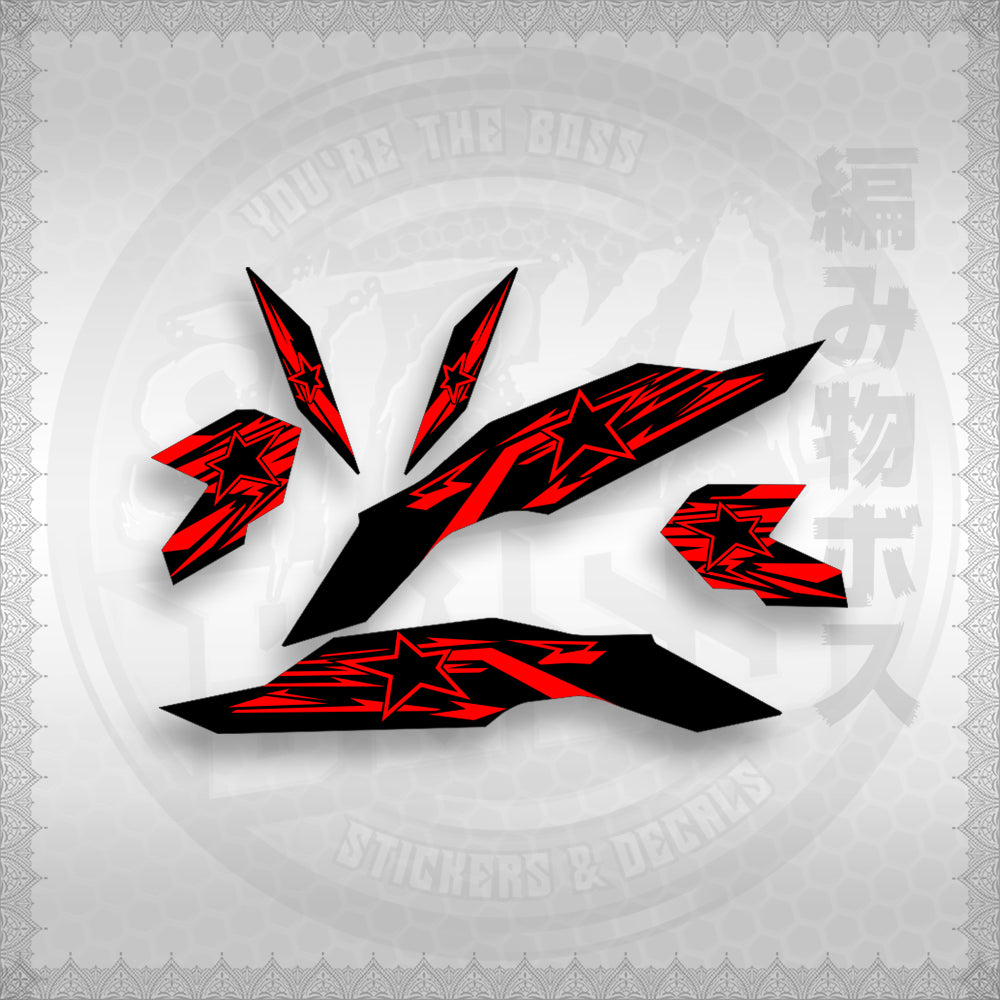 STICKER DECALS for CLICK V3 (CV3VRSTST) By STICKABOSS (SOFIE LAMINATED WATERPROOF)