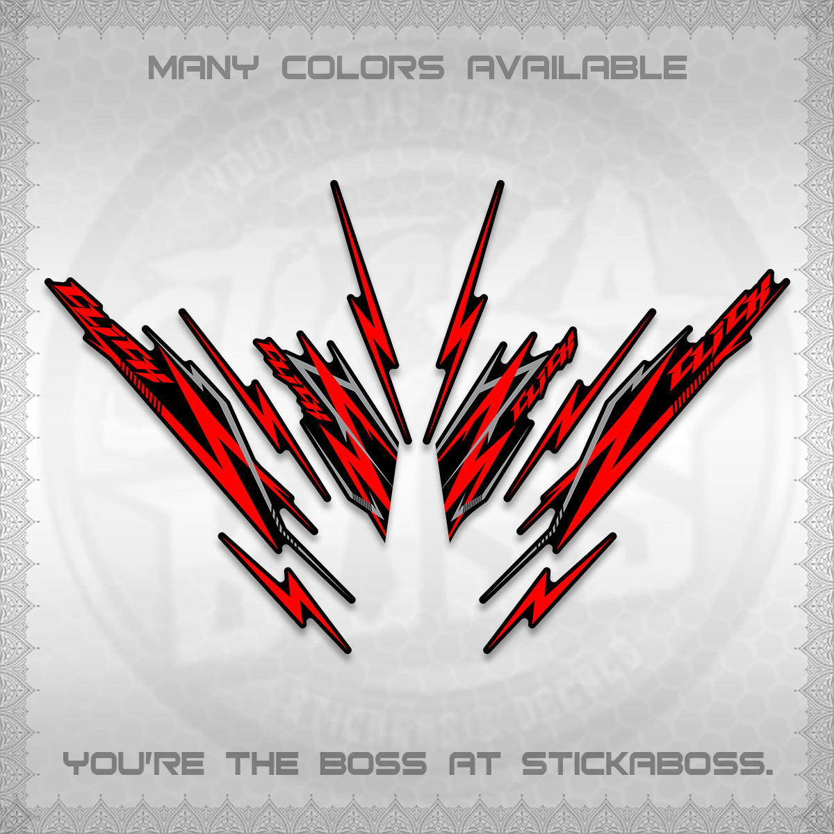 CLICK 125 V2 INDO DECALS (2024 CL 00-A8 STYLE) STICKER KITS By STICKABOSS