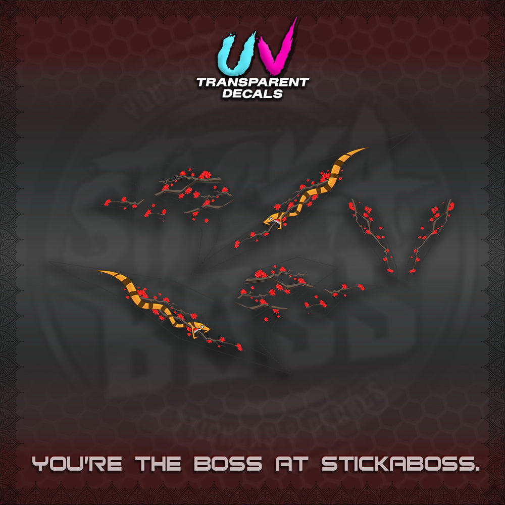 BEAT V3 UV TRANSPARENT DECAL (DELUXE KAZE DESIGN)STICKER DECALS By STICKABOSS