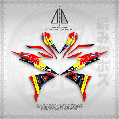 STICKER DECALS for SNIPER 135 MX (S135REBUIN)By STICKABOSS (SOFIE LAMINATED WATERPROOF)