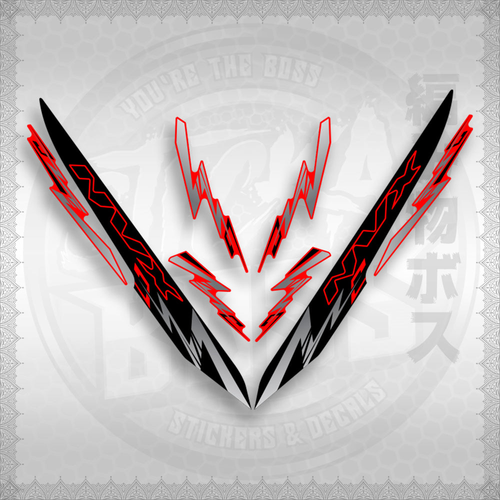 AEROX 155 V1 INDO-MALAY CONCEPT ( NVX ALPHA x OMEGA ) STICKER DECALS By STICKABOSS